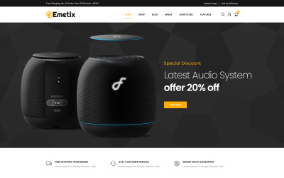 Emetix - Digital Shop WooCommerce téma