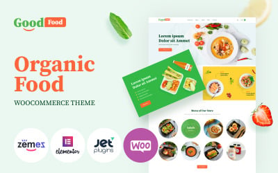 GoodFood - Stilvolle Vorlage für Bio-Lebensmittel WooCommerce Theme