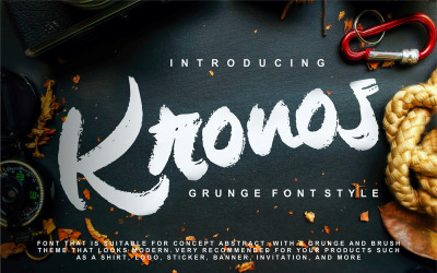 Kronos | Grunge stijl lettertype