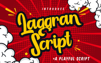 Laggran | Speels cursief lettertype