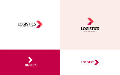 Modèle de logo de logistique de transport