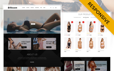 Motyw Blossom - Sklep z bielizną PrestaShop