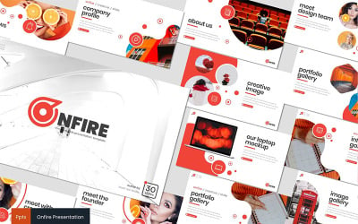 Onfire PowerPoint template