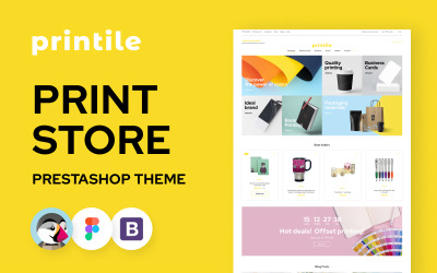 Printile - Print Shop E-commerce-sjabloon PrestaShop-thema