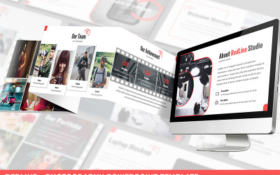 Redline - Szablon fotografii PowerPoint