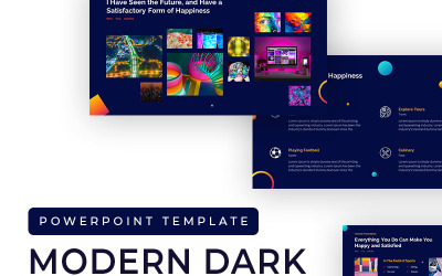 Шаблон PowerPoint Modern Dark Presentation