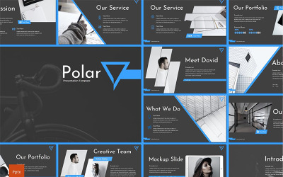Szablon Polar PowerPoint