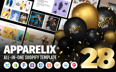 Tema Shopify "Apparelix - Clean Multipurpose" #87247