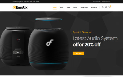Tema WooCommerce "Emetix - Digital Shop" #87221