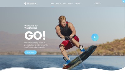 Wakeworld - Többoldalas Joomla sablon szörfözés