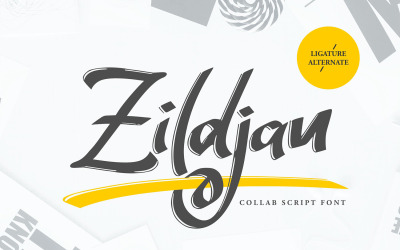 Zildjan |脚本笔刷字体