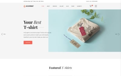 Ecoprint - Modelo de site em HTML limpo de várias páginas para impressão