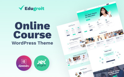 Edugroit - тема веб-сайту для веб-курсів WordPress