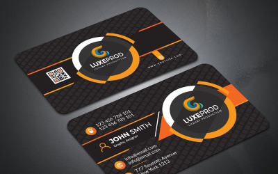 John Smith Simple & Modern Business Card - Corporate Identity Template
