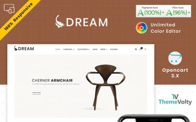 Modelo de OpenCart para Móveis Dream