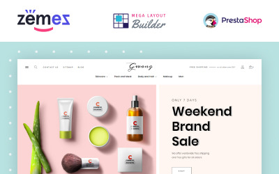 Reszponzív Gwang - Korean Cosmetics Ecommerce PrestaShop sablon 87319