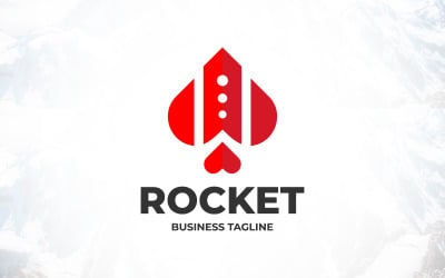 Rychlá rychlost Rocket Love Logo svatba