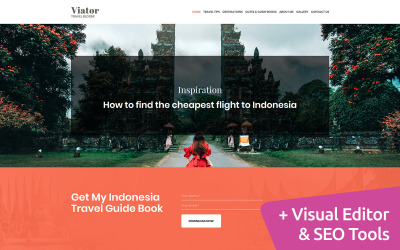 Viator - Blogger Moto CMS 3-sjabloon