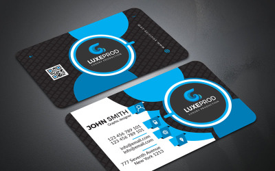 Wizytówka John Smith - Corporate Identity Template