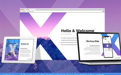 Xera - Gradientowy szablon PowerPoint