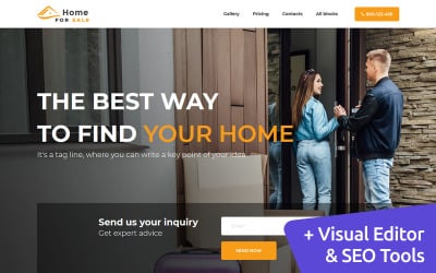 Home for Sale Landing Page Template