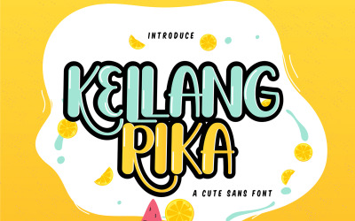 Келланг Ріка | Симпатичний шрифт Sans