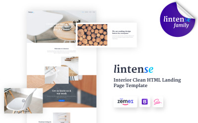 Lintense möbeldesign - Inredning ren HTML-målsidesmall