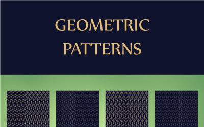 Luxury Gold and White Geometric Pattern #87437
