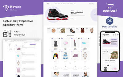 Royara - шаблон магазину модних магазинів OpenCart