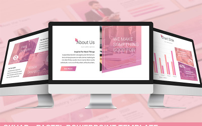 Skuar - Шаблон PowerPoint в пастельных тонах