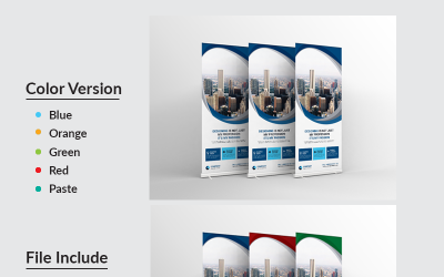 UBS Roll Up Banner - Corporate Identity Template