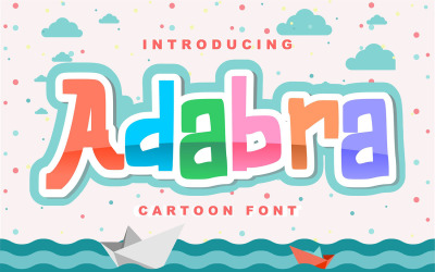Adabra | Fonte decorativa de desenho animado
