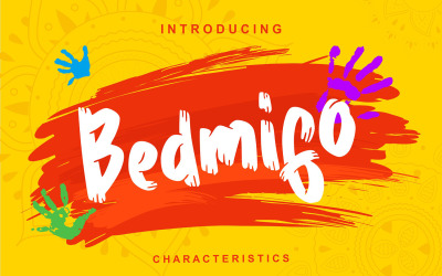 Bedmifo | Fonte cursiva de características