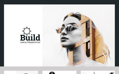 Black Build Kurumsal Sunum PowerPoint şablonu