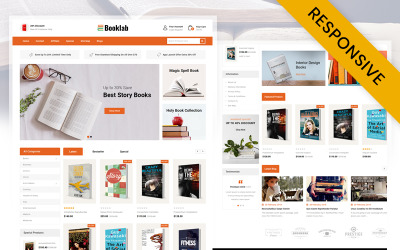 Booklab – Адаптивний шаблон OpenCart Store Books Store