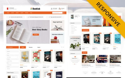 Booklab - Modello reattivo OpenCart del negozio di libri