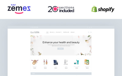 Curesse - Spa Cosmetics Store Shopify Theme #87510