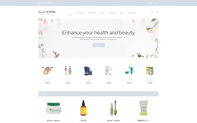 Curesse-Spa化妆品商店Shopify主题