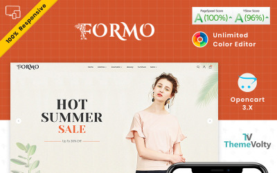 Formo Moda Mağazası OpenCart Şablonu