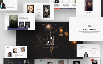 Lulu Creative PowerPoint sablon