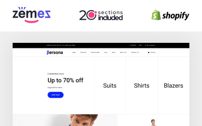 Persona - stylowy motyw Shopify dla mężczyzn z odzieżą