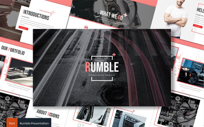 Rumble szablon PowerPoint