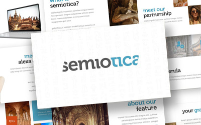 Semiotica PowerPoint template