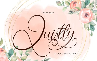 Quirtty | Luksusowa czcionka kursywna