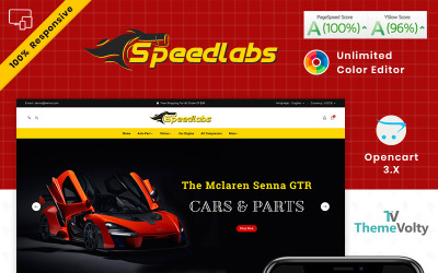 Modello OpenCart di Speed Labs AutoPart Store