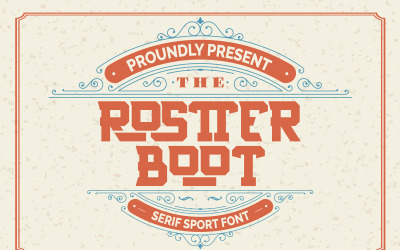 Rostter Laars | Serif Sport-lettertype