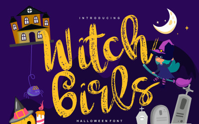 Streghe | Carattere di Halloween di script