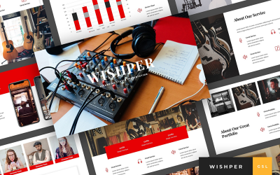 Wishper - Prezentacja studia nagrań Google Slides