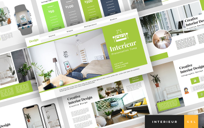 Interieur - Apresentação de design de interiores Google Slides