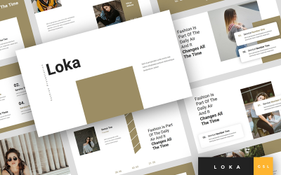 Loka - Apresentação de moda no Google Slides